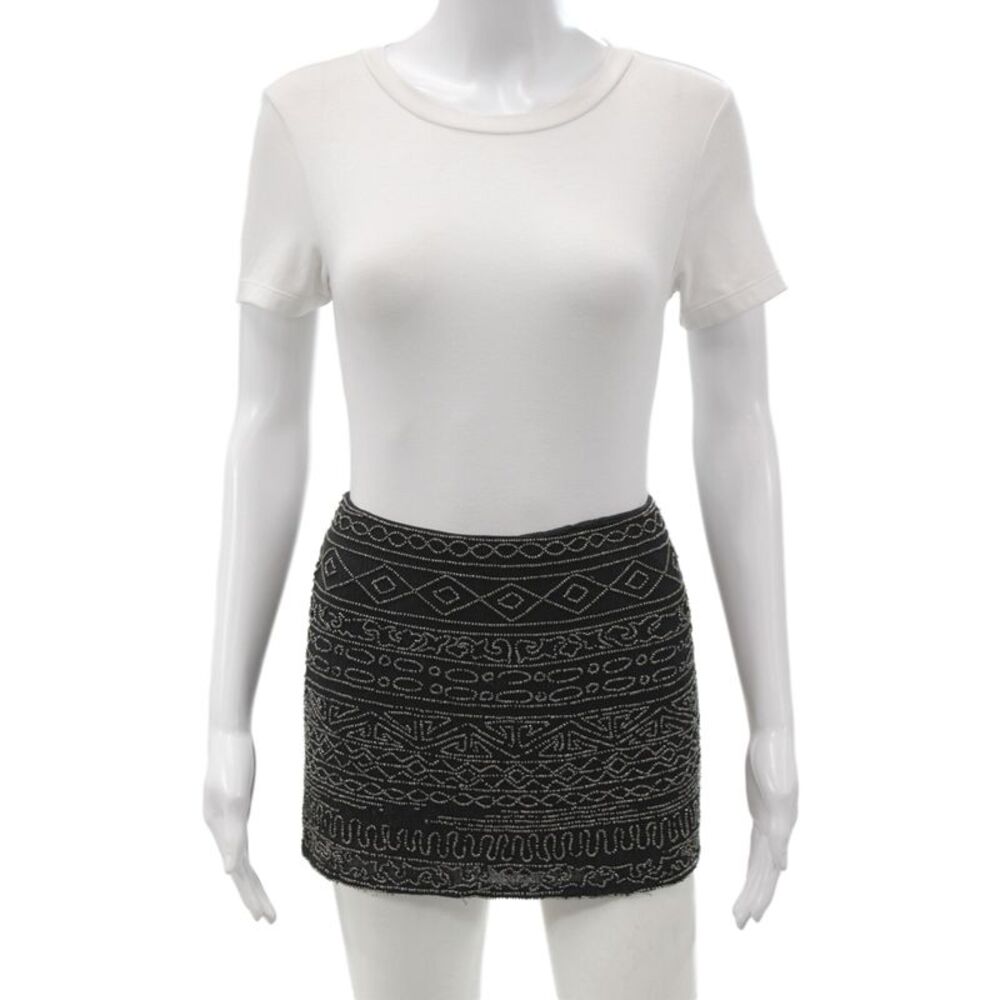 Gryphon New York Womens Mini Straight Pencil Geometric Cotton Skirt Size S